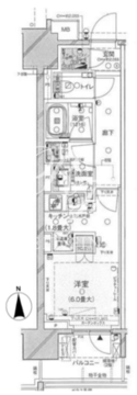 ブランズ元浅草 302 間取り図