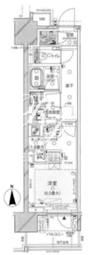 ブランズ元浅草 402 間取り図