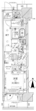 ブランズ元浅草 503 間取り図