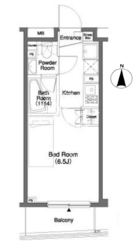 パークキューブ笹塚 505 間取り図