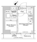 コンフォリア東池袋イースト 907 間取り図