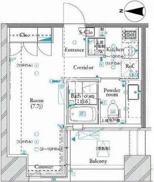 ザ・タワー芝浦 201 間取り図