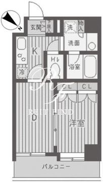 パークフラッツ渋谷代官山 602 間取り図