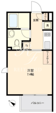 グランパセオ新宿 201 間取り図