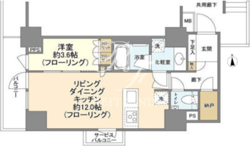 ピアース浅草 204 間取り図