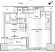 カスタリア目黒かむろ坂 203 間取り図