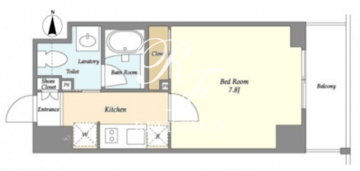 バウスフラッツ住吉 208 間取り図