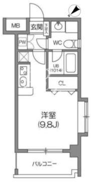 ルクレ森下レジデンス 606 間取り図