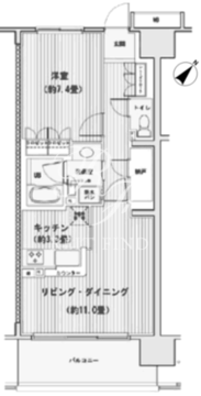 エスティメゾン豊洲レジデンス C-607 間取り図