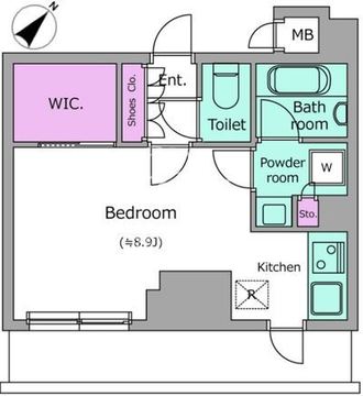 オルタナ銀座 702 間取り図