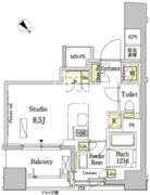 パークアクシス茅場町 202 間取り図