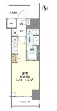 リビオレゾン新虎通り 704 間取り図