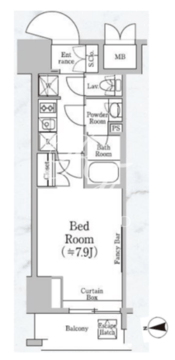 ストーリア三田 703 間取り図