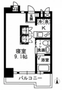 レジディア代々木2 207 間取り図