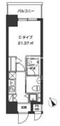 レジディア虎ノ門 302 間取り図