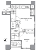 レジディア文京千石2 602 間取り図
