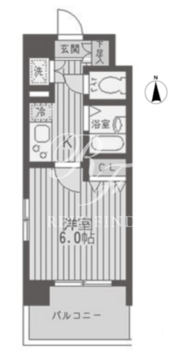 レジディア両国 501 間取り図