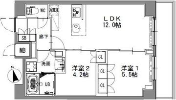 エスレジデンス浅草 903 間取り図