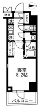 レジディア亀戸 306 間取り図