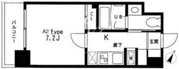 レジディア中目黒2 1102 間取り図