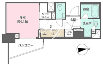 ザ・パークワンズ山吹神楽坂 209 間取り図