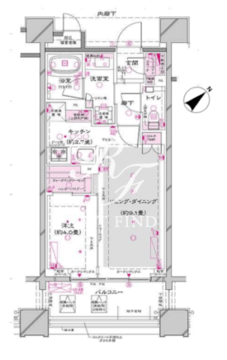 オーパスレジデンス銀座イースト 302 間取り図