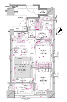 オーパスレジデンス銀座イースト 604 間取り図