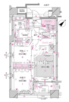 オーパスレジデンス銀座イースト 803 間取り図