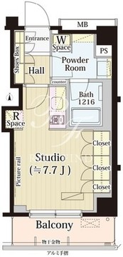 パークアクシス自由が丘テラス 202 間取り図