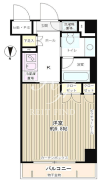 コンパートメント東京中央 219 間取り図