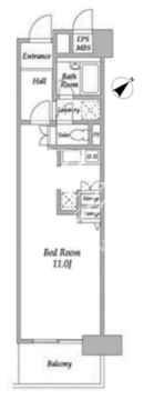 プラザ勝どき 316 間取り図