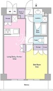 シティカレント代官山 308 間取り図