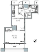 ザ・東京タワーズミッドタワー 2903 間取り図