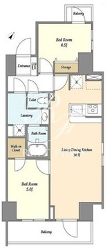 ラペルラ岩本町 904 間取り図