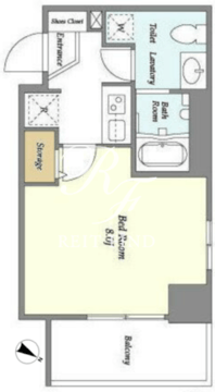 ラペルラ岩本町 606 間取り図