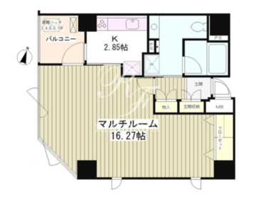 クレイドル日本橋 401 間取り図