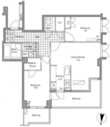 レジディア御殿山 303 間取り図 ?>