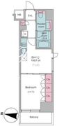 ブラウ住吉 306 間取り図