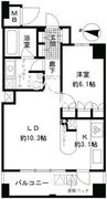 ガーネットコート四谷 905 間取り図