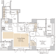 パークアクシス代官山 606 間取り図
