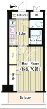 協和高輪マンション 202 間取り図