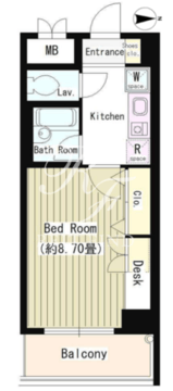 協和高輪マンション 1101 間取り図