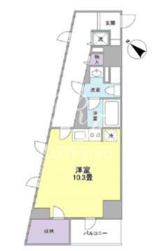 TKフラッツ渋谷 201 間取り図
