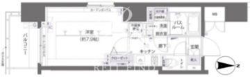 ズーム両国 1003 間取り図