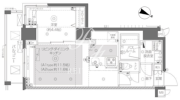 ズーム月島 201 間取り図