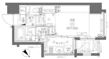 ズーム月島 304 間取り図