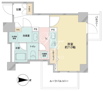 カバナ浅草 1002 間取り図