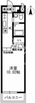 レジディア上野御徒町 506 間取り図