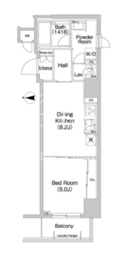 コンフォリア麻布イースト 503 間取り図