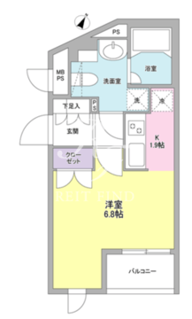コンフォリア麻布台 302 間取り図